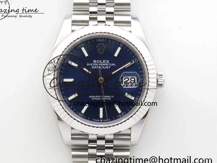 MiroTime 0327 Tailored DateJust 41 126334 904L SS VSF 1:1 Best Edition Blue Dial on 904L Jubilee Bracelet VS 2646